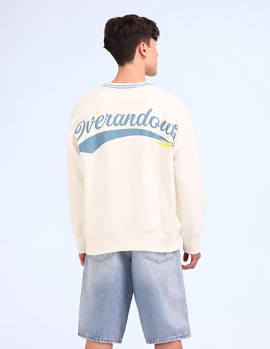Image of Flying Machine Men's Oversized Fit Sweatshirt| Printed