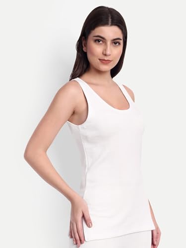 Image of ELEG & STILANCE Women's Thermal Inner Sleeveless Sando Winter Slip Combo Gery & White, Size (32 Till 44)