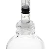 Juvale Medicine Bottle Adapter for Syringe - 45 Pack, 17/21/24 mm, Clear Polypropylene - Press-In Bottle Adapter for Oral Syringes - For Pediatric & Veterinary Dosing