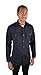 First Class 100% Polyester Long Sleeve Zippered Uniform Shirt Medium Navy Blue