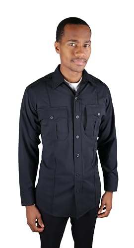 First Class 100% Polyester Long Sleeve Zippered Uniform Shirt