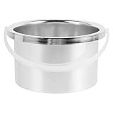 POPETPOP Pentola Sciogli Cera in Lega di Alluminio Diametro Interno per Macchina Scaldacera Ciotola di Ricambio per Depilazione Sicura e Rapida Uso Multifunzionale per Ceretta e