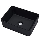 Kichae Fregadero rectangular de 40, lavabo artístico