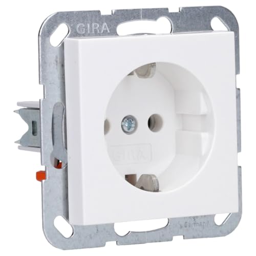 GIRA 418827 SCHUKO Steckdose System 55 Reinweiß seidenmatt GIRA 418827 SCHUKO Steckdose System 55 Reinweiß seidenmatt
