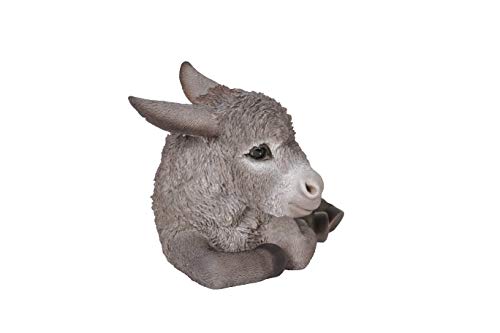 Estatua de Burro Bebé Acostado en Resina miniatura 6