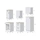Dmora - Komplette Küche Donaci, Moderne Küchenkomposition, Modular Set für Küche, Funktionelle Küchenlösung, Weiß und Eiche
