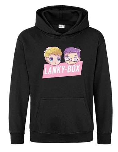 Snapit Lanky-Box Toy Funny Foxy and Boxy Merch Boys and Girls Kids Hooded Top Black