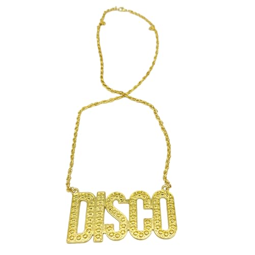 [Shurhome] Hiphop Discos Necklace Gold Chain Necklace 80s DiscosߑnEB[tFXeBop[eB[RXvpRX`[ANZT[
