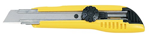 Tajima LC501YB Cutter 18 mm avec blocage par molette, Jaune
