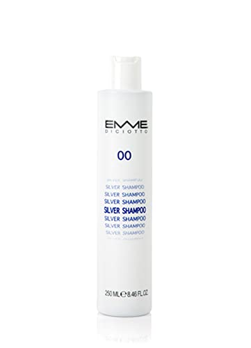 EMME DICIOTTO 00 Silver hair Shampoo 8.45 oz | 250 ml | neutralizes yellow effect image 4