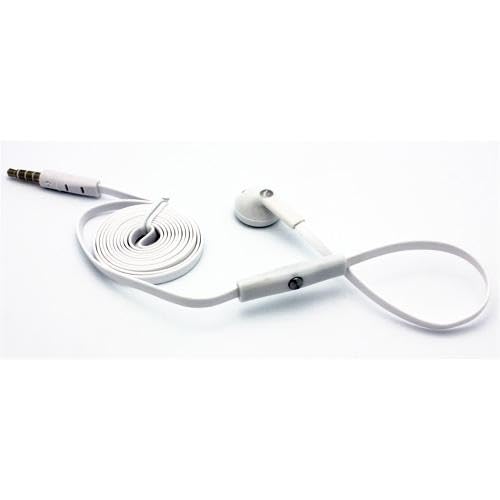 Auricular Mono con Cable y Micrófono Blanco 3.5mm miniatura 3