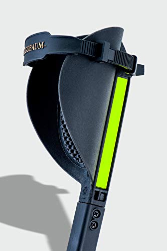 Ergobaum® Black Mamba by Ergoactives. 1 Pair (2 Units) of Ergonomic Forearm Crutches - Adult 5' - 6'6'' Adjustable (Real Carbon Fiber Material)