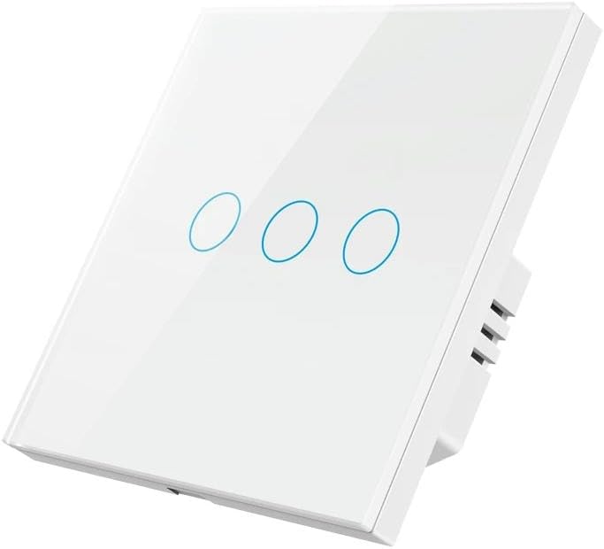 ZigBeeTuya Smart Light Touch Switch EU No Neutral Wire No Capacitor Required Smart Life 1/2/3 Gang Voice control-1011ZC-BLACK-03