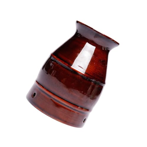 Anneome 1pc Moxibustion Cup Moxa Body Massager Handheld Cupping Massager Fumigation Apparatus Moxibustion Instrument Moxibustion Apparatus Moxibustion for Back Brown Ceramics