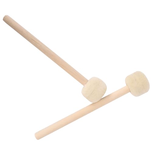 Baquetas para instrumentos de percusión con mango de madera y cabeza de fieltro de lana para calidad de sonido profesional, equilibrio claro y agarre cómodo miniatura 4