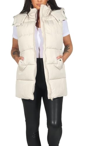 Hailys Damen gefütterte Steppweste Pi44a Waistcoat Damenweste...