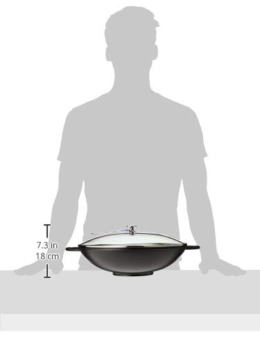 Wok de Hierro Fundido STAUB, 6 cuartos, negro mate miniatura 3