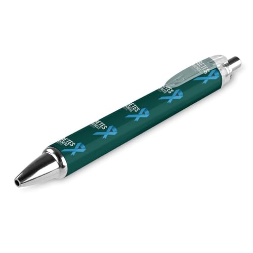 Stylo rétractable encre noire pour le mois de sensibilisation au diabète