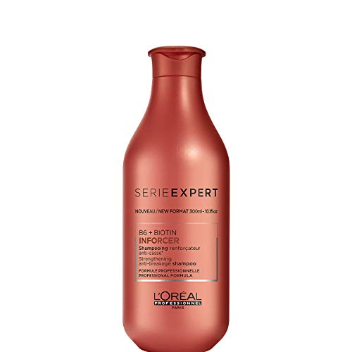 L'Oreal Professionnel Serie Expert Inforcer B6 + Biotin Strengthening Anti-Breakage Shampoo, 10.1 Ounce