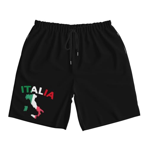 Italia Italy Italian Flag Men's Quick-Dry Board Shorts 7