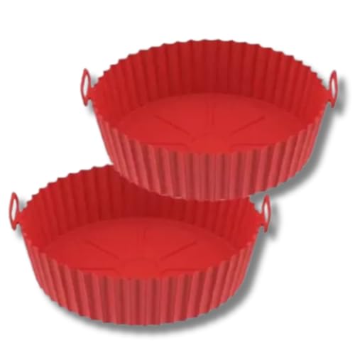 Kit 2 Peças Air Fryer Silicone Reutilizável Resistente ao Calor L...