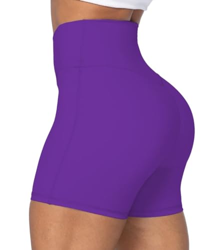 Image of Sunzel Crossover Biker Shorts for Women, No Front Seam V High Waist Yoga Workout Gym Shorts with Tummy Control | 4 Or 6-Inch Inseam, High Waisted, Tummy Control, Crossover Waist, Buttery Soft, No Front Seam, Squat Proof, Compression