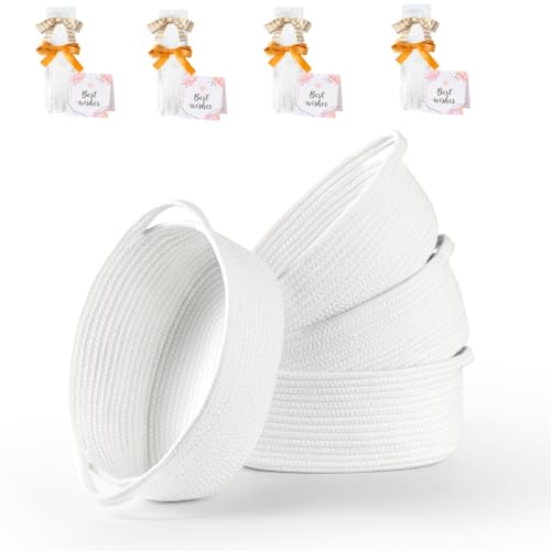 Image of Gift Baskets Empty, 4-Pack Small Baby Shower Baskets for Gifts