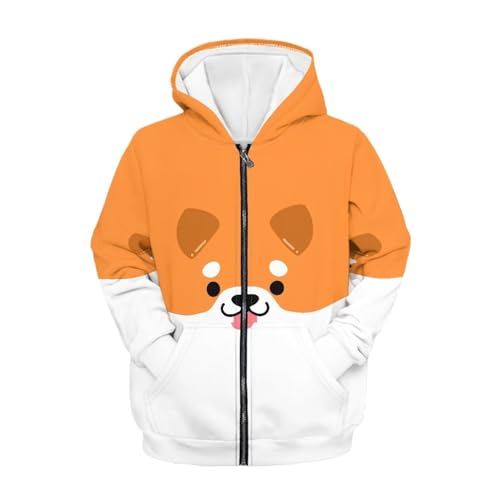 Boy Zip-up Hoodie Sweatshirt with Two Pockets 6-16 Years Keep Warm and Cozy