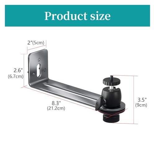 Support de projecteur mural métallique orientable pour vidéoprojecteur