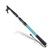 SAN LIKE Teleskop-Bootshakenstange, Bootshaken Teleskop 140cm, Telescopic Boat Hook Floating Durable Rust-Resistant with Luminous Bead Sturdy Lightweight No Slips Push Pole, Bootszubehör 1.4M Blau