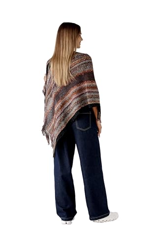 Image of Women's Shawl Wrap Poncho Ruana Cape Cardigan Sweater Open Front for Fall Winter Spring