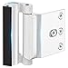 Home Security Door Lock, Upgrade Easy Open Childproof Door Reinforcement Lock with 3" Stop Withstand 800 lbs for Inward Swinging Door, Nightlock Deadbolt Defend Your Home (White)