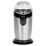 Bomann KSW 445 CB // Elektrische Kaffeemühle mit Schlagwerk // Edelstahl // 40 g Fassungsvermögen // Impuls-Betrieb // 120 Watt, Schwarz