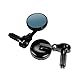 CNC Motorcycle ATV Handle Bar End Mirrors Handlebar Side Rearview Mirrors Blue Glass Compatible With Automotive Motorcycle Parts