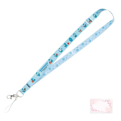 SanrioOriginal Cute Lanyard Strap (Japan Import) - Includes Cherry Blossom Message Card (Hangyodon)