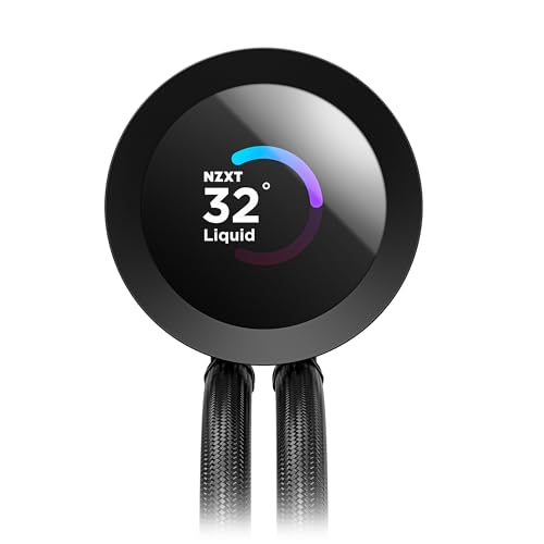 Image of NZXT Kraken Plus 360 RGB - AIO CPU Liquid Cooler - 360mm Radiator - F360 RGB Core Single Frame Fan - Customizable 1.54 inch Square LCD - AMD AM5, AM4 - Intel LGA 1851 /1700, 1200 /115X - Black