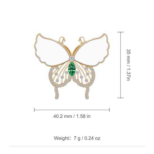 Image of Butterfly Brooch for Women, Insect Butterfly Pins Shawl Pin Clip Flashing Butterfly Jewelry Fashion Brooch Wedding Accessories Sweater Scarf Brooch for Women