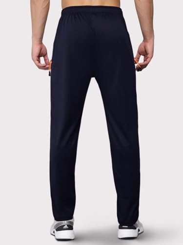 Image of Pinkmint Men's Lycra Track Pants, Soft & Comfortable Gym Joggers for Running, Workout & Sports (Available in Plus Size and Combo Pack of 2)