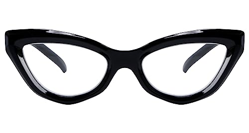 Eyekepper Cat-eye Style Reading Glasses for Women Chic Readers - Black +1.75