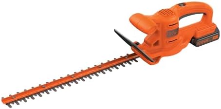 BLACK+DECKER 20V MAX Hedge Trimmer, Cordless, 18 inch Blade, Reduced Vibration, Battery and Charger Included (LHT218C1)