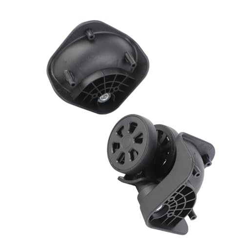 Acouto 1 Pair Black Luggage Suitcase Caster Wheel Nylon for Repair Replacement Wheels Casters Suitcase Wheels Replacement2