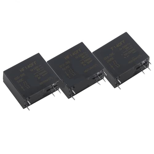 Relais HF140FF 24V 2HS Hongfa miniature 6 broches 10A 250VCA pour circuit imprimé x2