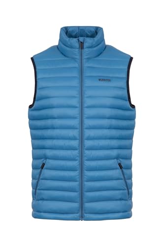 Image of Weird Fish Langtree Lightweight Showerproof Padded Gilet Washed Blue Size XL