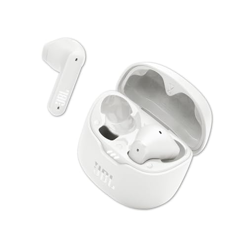 Image of JBL Tune Flex in Ear Wireless TWS Earbuds with Mic, ANC Earbuds, Customized Extra Bass with Headphones App, 32 Hrs Battery, 4-Mics, IPX4, Ambient Aware, Bluetooth 5.2 (White)