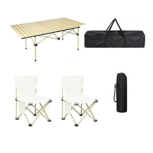Ensemble table de camping pliante à grande capacité de charge et légère - 2