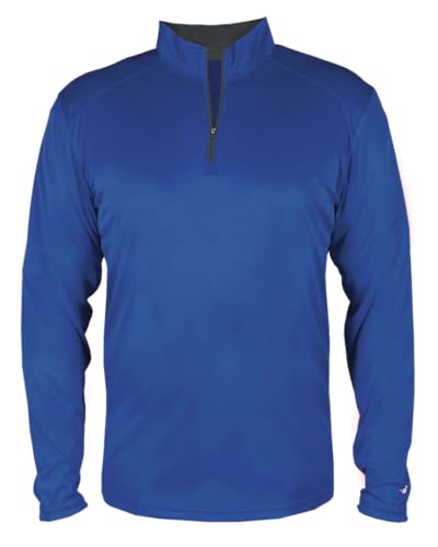 League Outfitters Badger Youth B-Core Quarter Zip Long Sleeve Pullover 1/4 Zip Sweatshirt