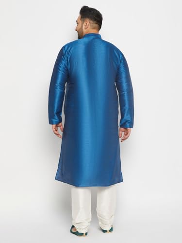 Image of Vastramay Plus Men's Silk Blend Kurta Pyjama Set