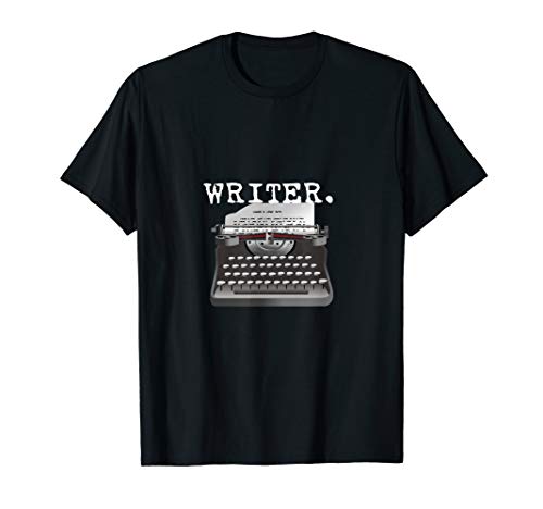 Writer T-Shirt Author Editor Vintage Retro Typewriter Tee