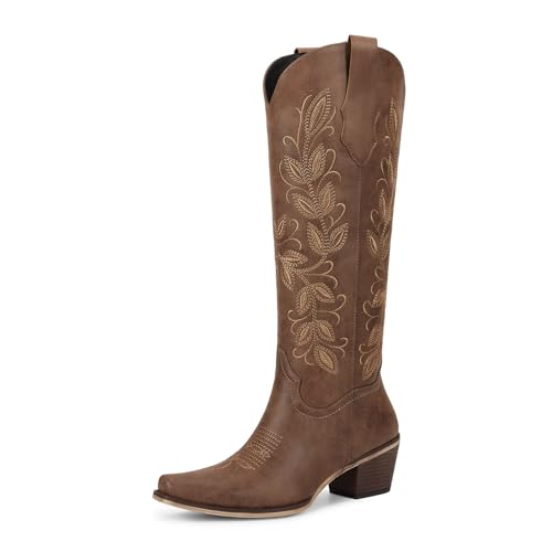 Image of wetkiss Women's Knee High Cowboy Boots