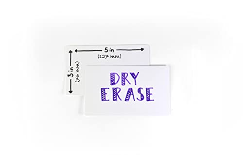 Dry Erase Index Cards – 45pcs Laminated Cards Blank – Reusable Dry Erase Note Cards for School, Work, Housework, to Do Lists – Practical Index Card Sheets – 7.6 cm x 12.7 cm image 4
